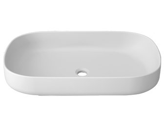 Porcelanosa UNIQUE Unique B814 - 70x40 cm ON TOP: Solid Surface Wastafels  